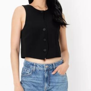 Zara V Back Waistcoat Vest Size Small